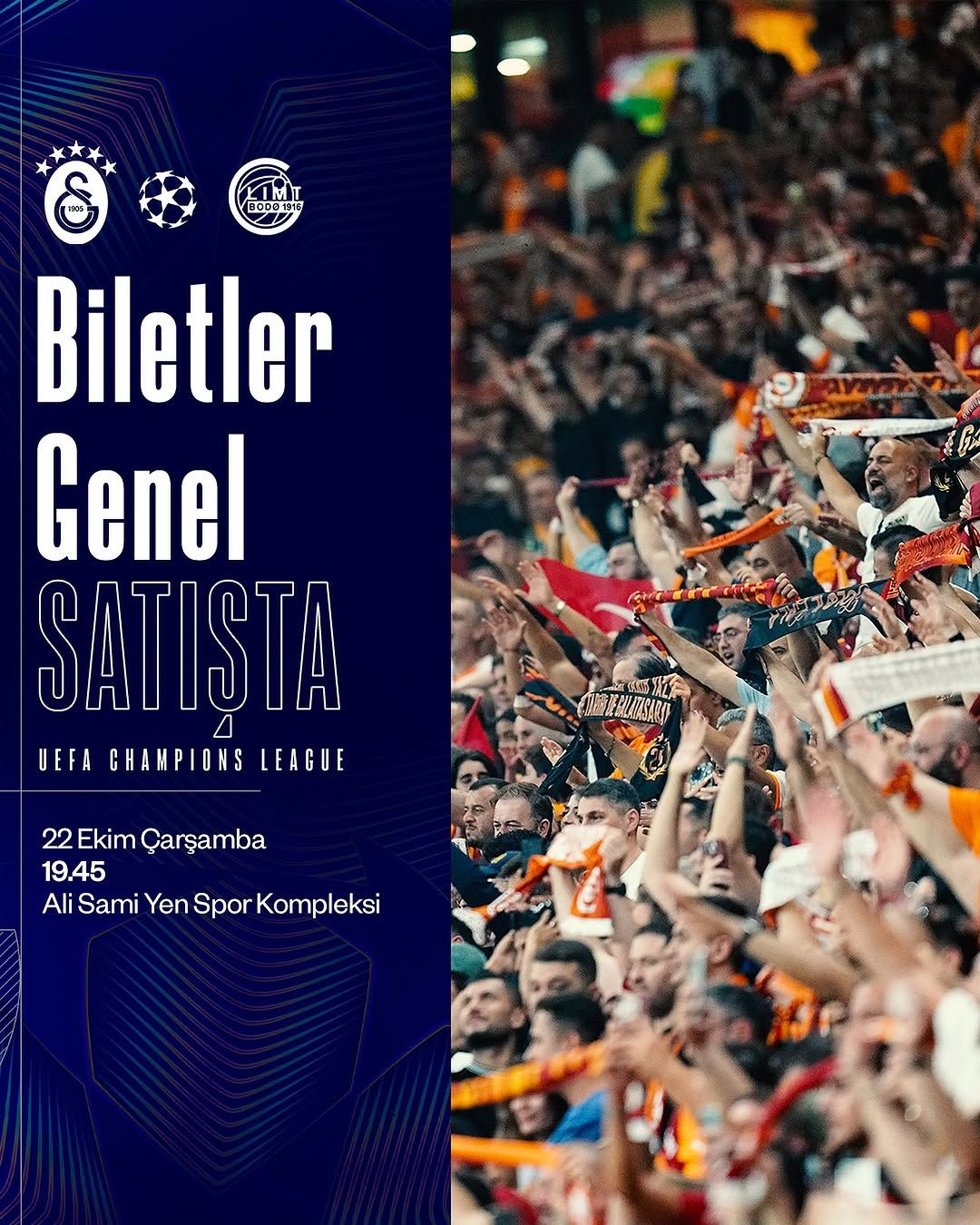 Galatasaray, Bodo/Glimt Maçı İçin Biletleri Satışa Çıkardı