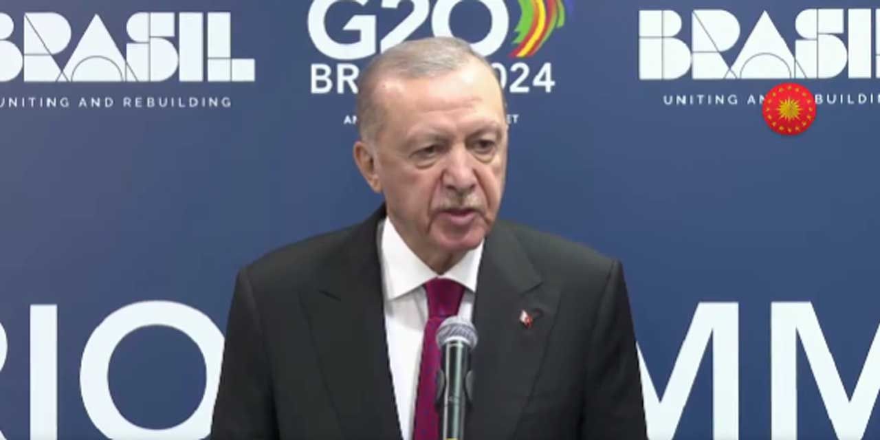 Cumhurbaşkanı Erdoğan G20 sonrası Birleşmiş Milletler'e yüklendi