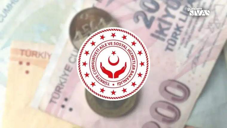 Türk lirası banknot ve madeni paralar üzerinde Aile ve Sosyal Hizmetler Bakanlığı amblemi görülüyor.