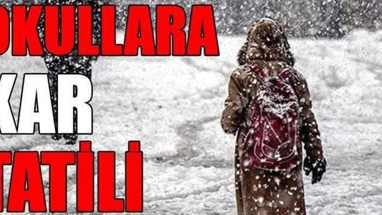 Birçok ilde kar yağışı nedeniyle eğitime ara verildi