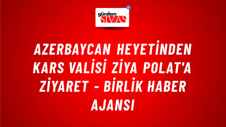 Azerbaycan heyetinden Kars Valisi Ziya Polat'a ziyaret - Birlik Haber Ajansı
