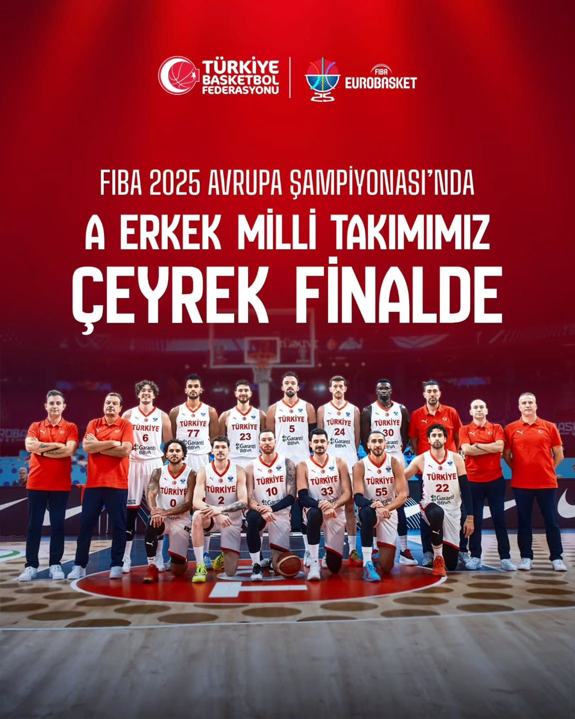 Sivasspor'un Gururu: Milli Takımımız EuroBasket'te Çeyrek Finalde