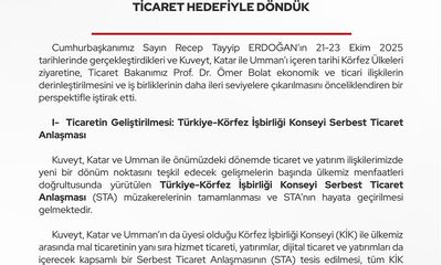 Recep Tayyip Erdoğan Körfez Turundan 15 Milyar Dolarlık Ticaret Anlaşmalarıyla Döndü