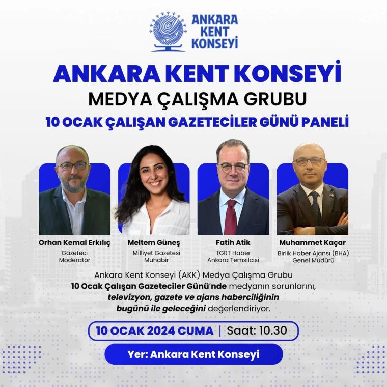 Ankara Kent Konseyi, 10 Ocak’ta gazetecilik paneli düzenliyor - Birlik Haber Ajansı