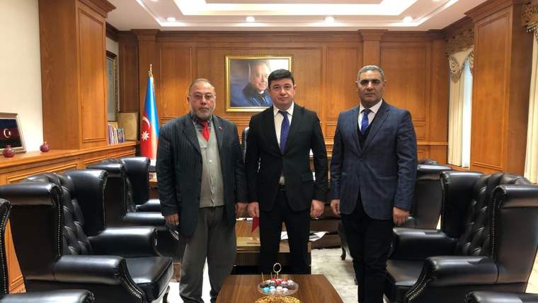 BHA ve TİMBİR Kars Temsilcisi Daşdelen, Kars Başkonsolosu Aliyev'i ziyaret etti - Birlik Haber Ajansı