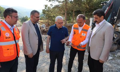 Sivas Valisi Şimşek, Geminbeli Tüneli’nde İncelemelerde Bulundu
