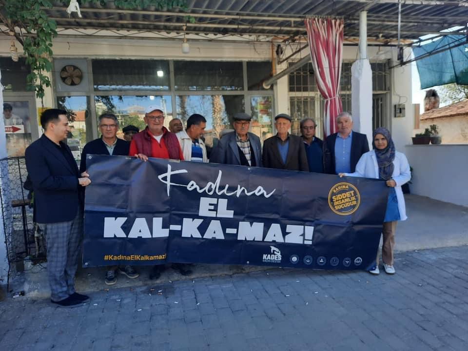 Yatağan'da “Kadına şiddete hep birlikte dur de” projesine destek