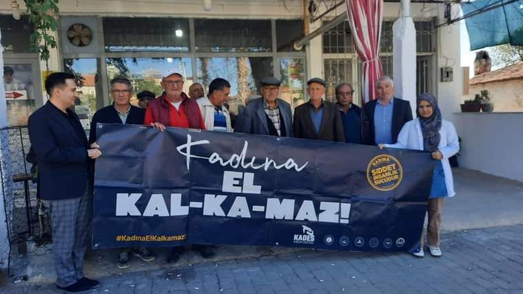 Yatağan'da “Kadına şiddete hep birlikte dur de” projesine destek