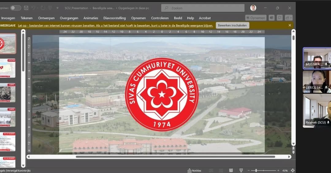 Sivas Cumhuriyet Üniversitesi Akademisyenleri Çin'de Ders Verecek