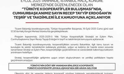 Türkiye Kooperatifçilik Stratejisi Açıklanıyor: 5 Yıllık Yol Haritası Belli Oldu