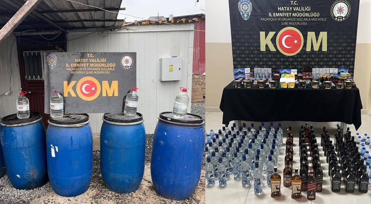 Hatay'da sahte alkol operasyonu - Birlik Haber Ajansı