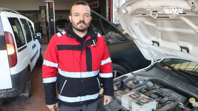 Sivas'ta Motor Ustalarından Kışın Akü Uyarısı