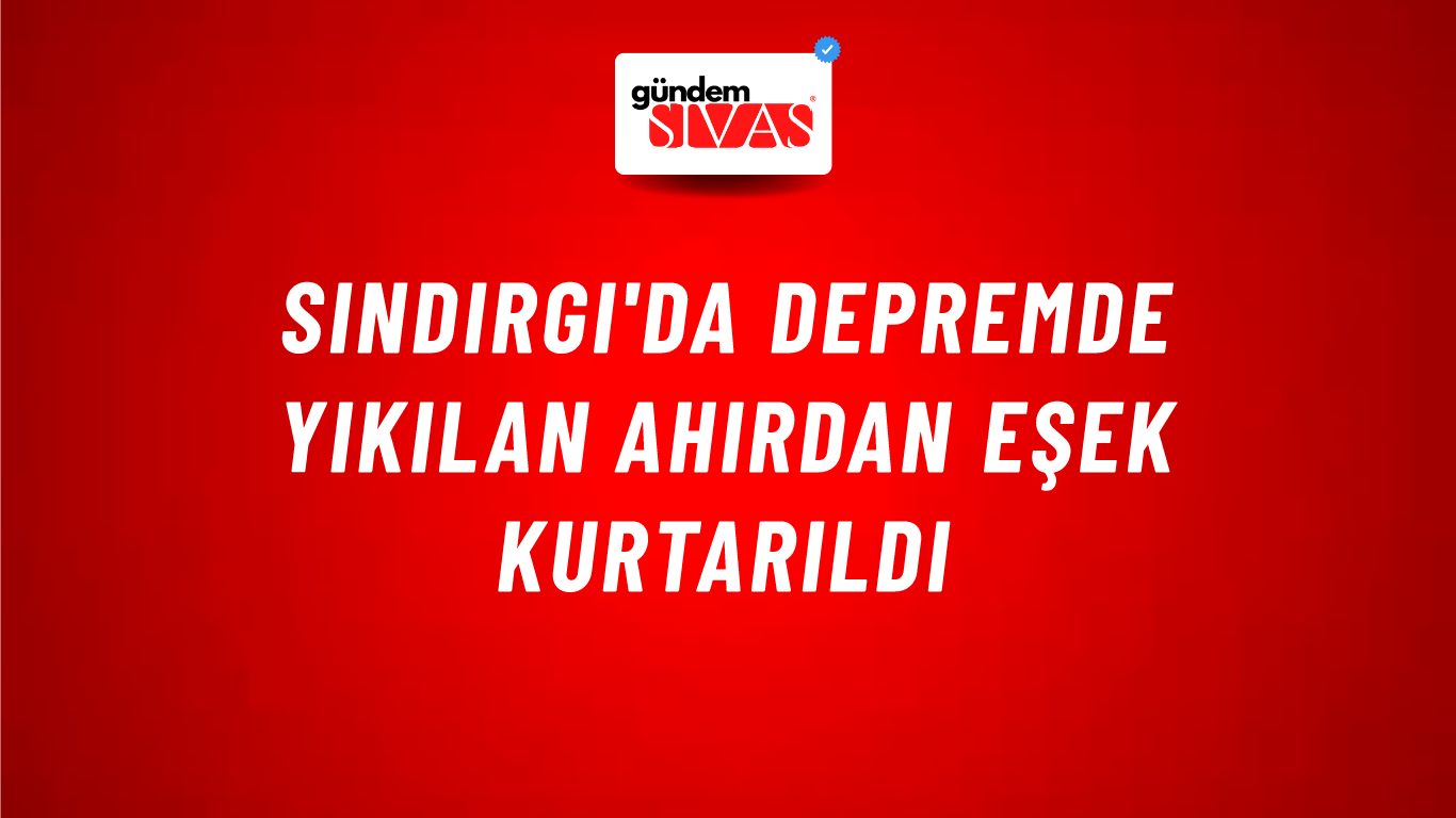 Sındırgı'da Depremde Yıkılan Ahırdan Eşek Kurtarıldı
