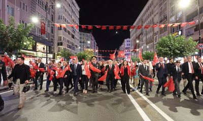 Sivas'ta 30 Ağustos Zafer Bayramı Yürüyüşü Coşkuyla Tamamlandı