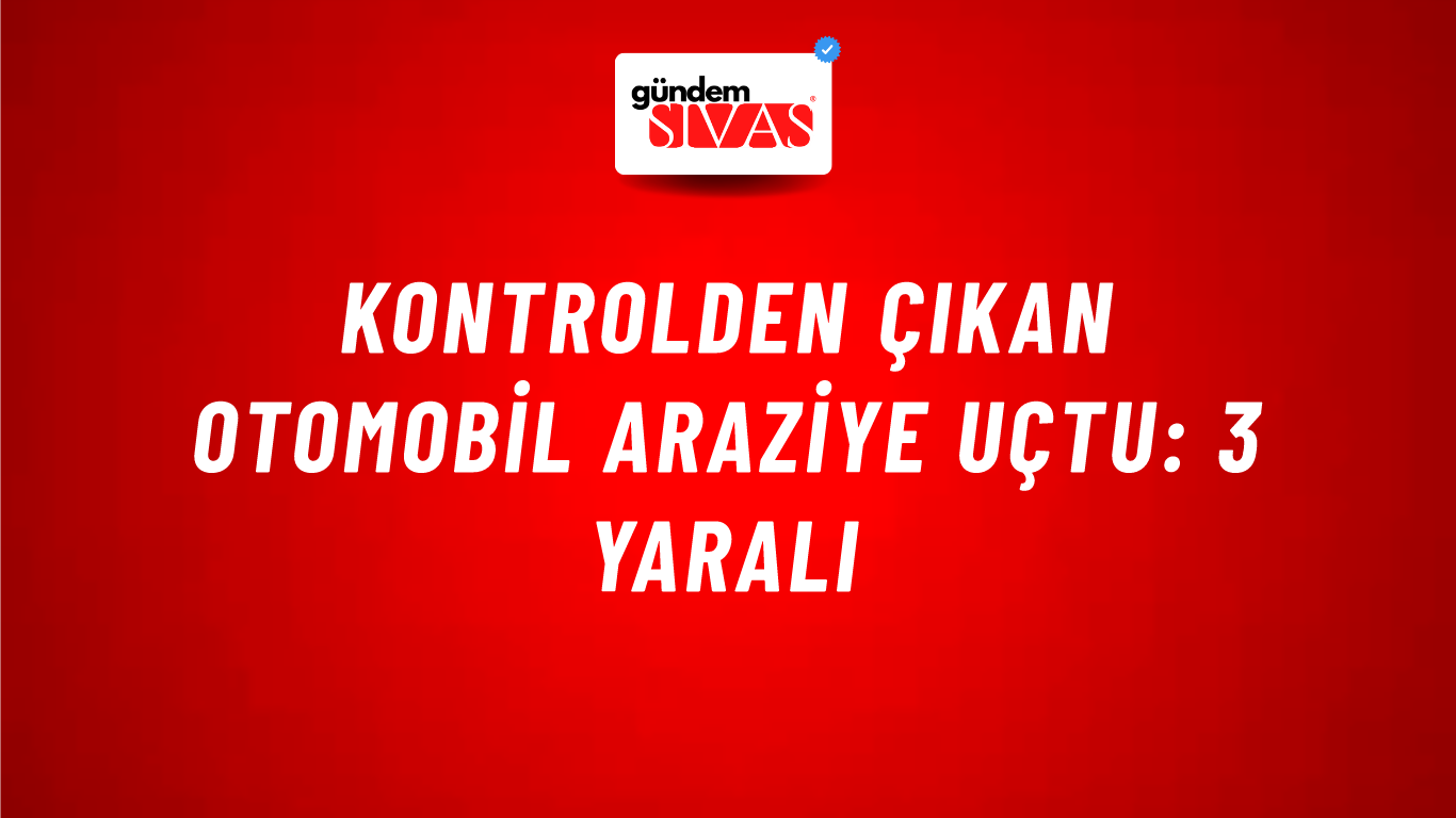 Kontrolden Çıkan Otomobil Araziye Uçtu: 3 Yaralı