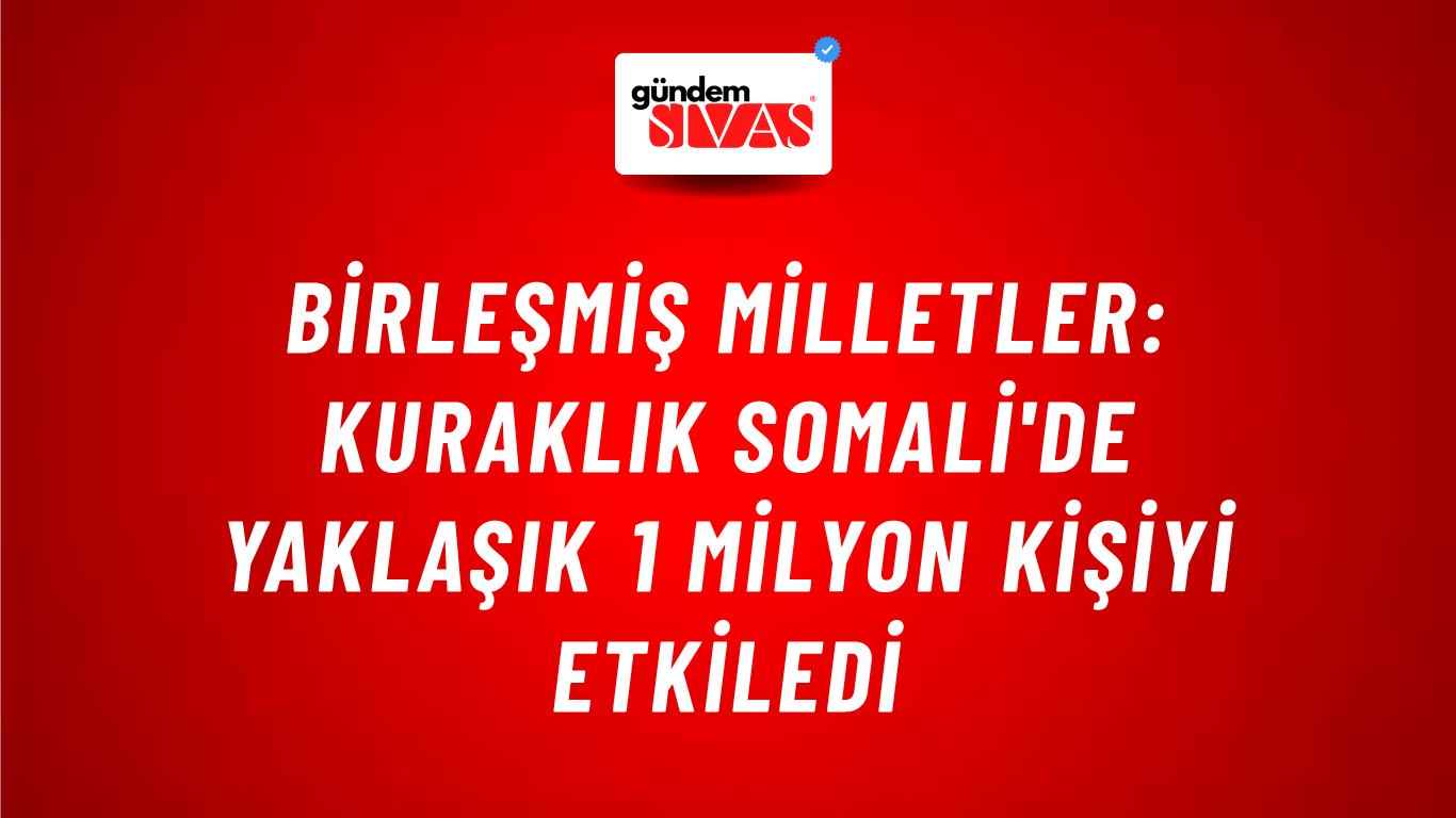 Birleşmiş Milletler: Kuraklık Somali'de yaklaşık 1 milyon kişiyi etkiledi