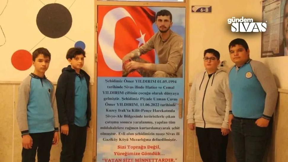 Sivas'ta Şehitlerin İsimleri Okullarda Yaşatılıyor