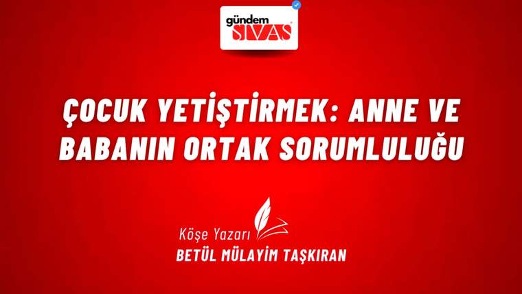 Kırmızı zemin üzerinde Gündem Sivas logosu, tüy simgesi ve “Köşe Yazarı Betül Mülayim Taşkıran” yazısı bulunuyor.