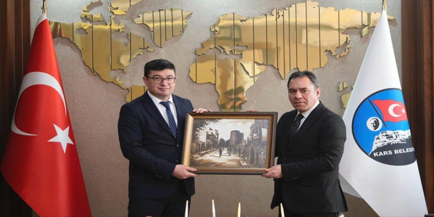 Azerbaycan Kars Başkonsolosu Aliyev’den Kars Belediye Başkanı Senger'e ziyaret - Birlik Haber Ajansı