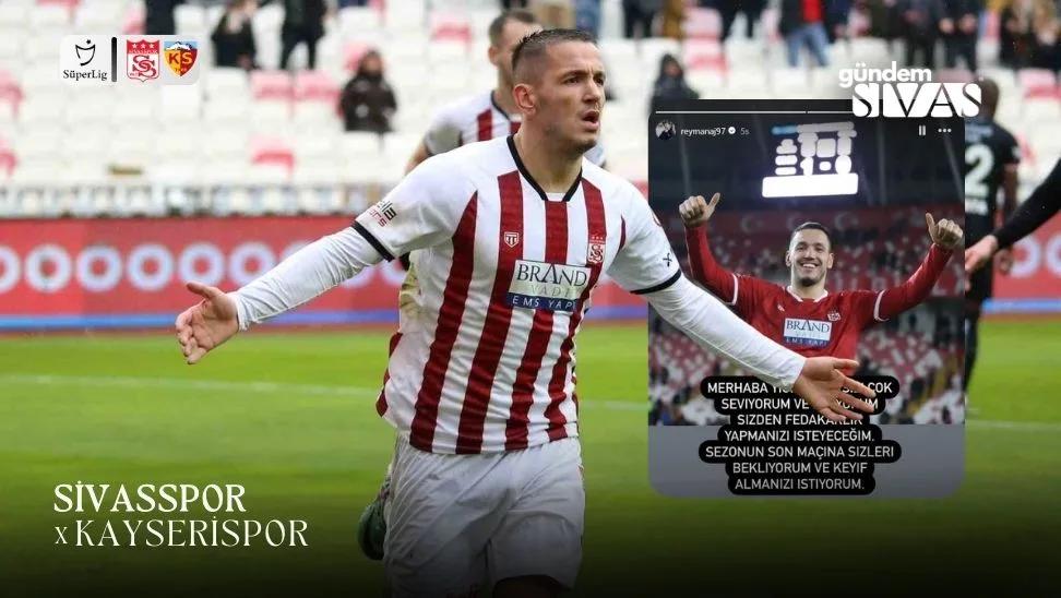 Sivasspor'da Manaj Son Kez Forma Giyecek!