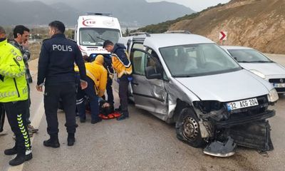Isparta Eğirdir Karayolu'nda korkutan kaza - Birlik Haber Ajansı