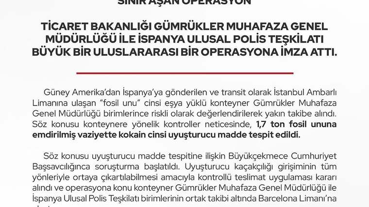 Türkiye ve İspanya'dan Kaçakçılığa Karşı Büyük Operasyon