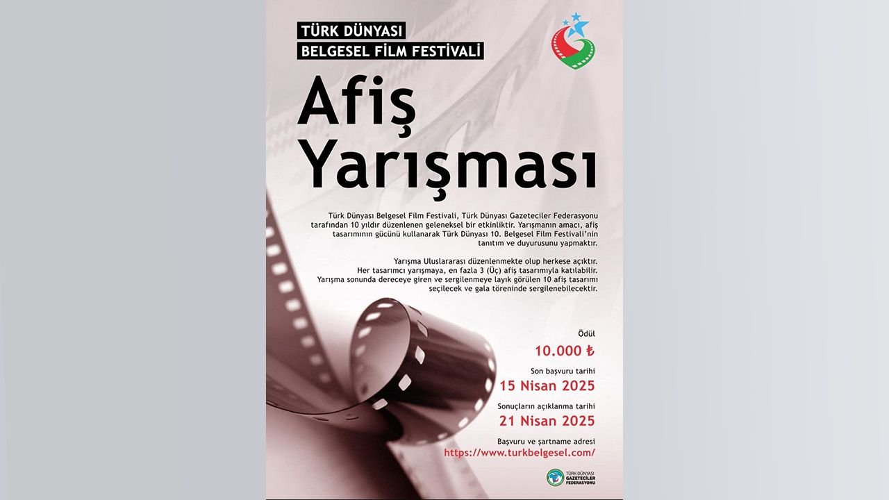 Türk Dünyası Belgesel Film Festivali için Uluslararası Afiş Yarışması başladı - Birlik Haber Ajansı