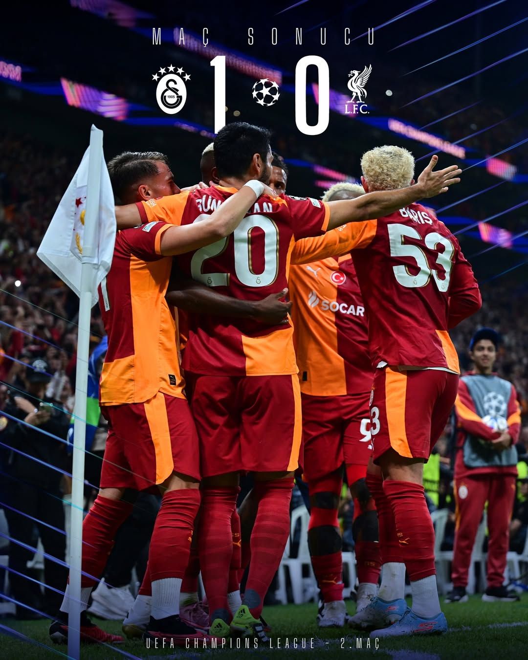Galatasaray, Liverpool'u Devirerek Avrupa'da Fırtına Gibi Esiyor!