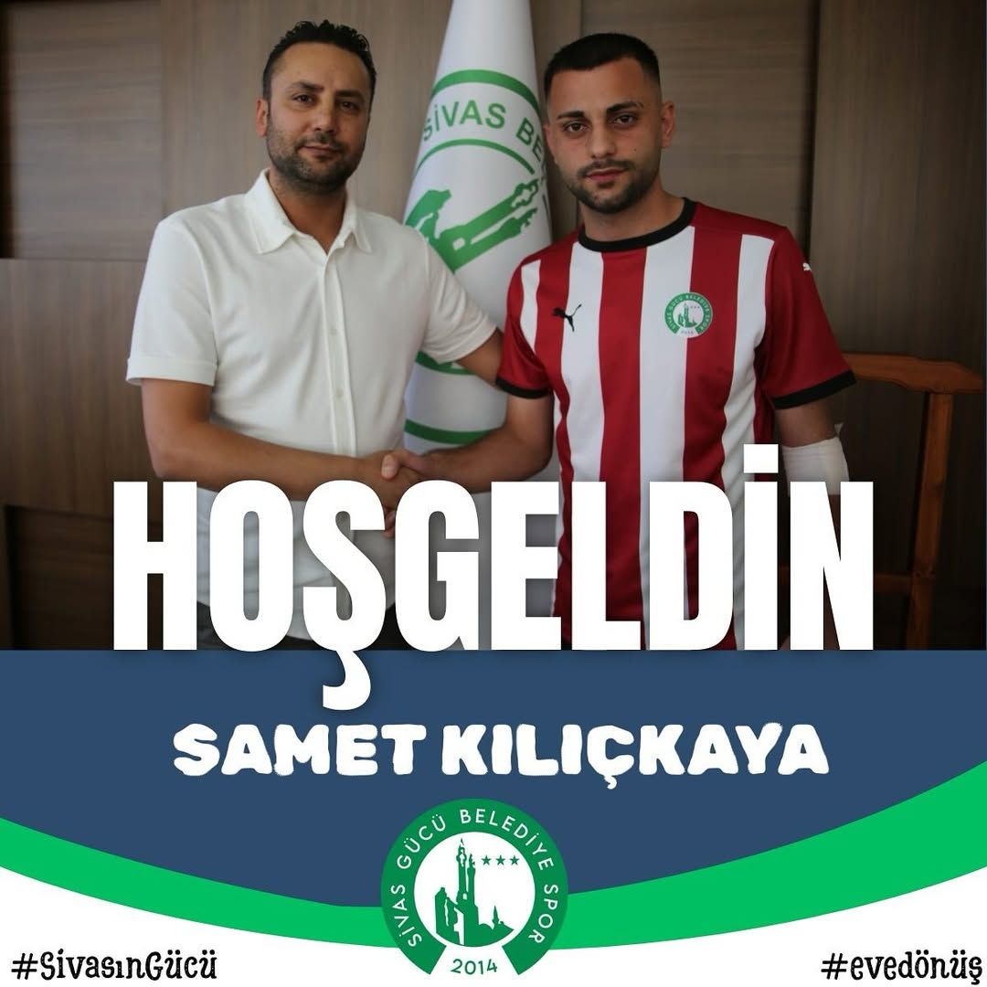 Sivas Belediye Spor, Samet Kılıçkaya ile Anlaştı