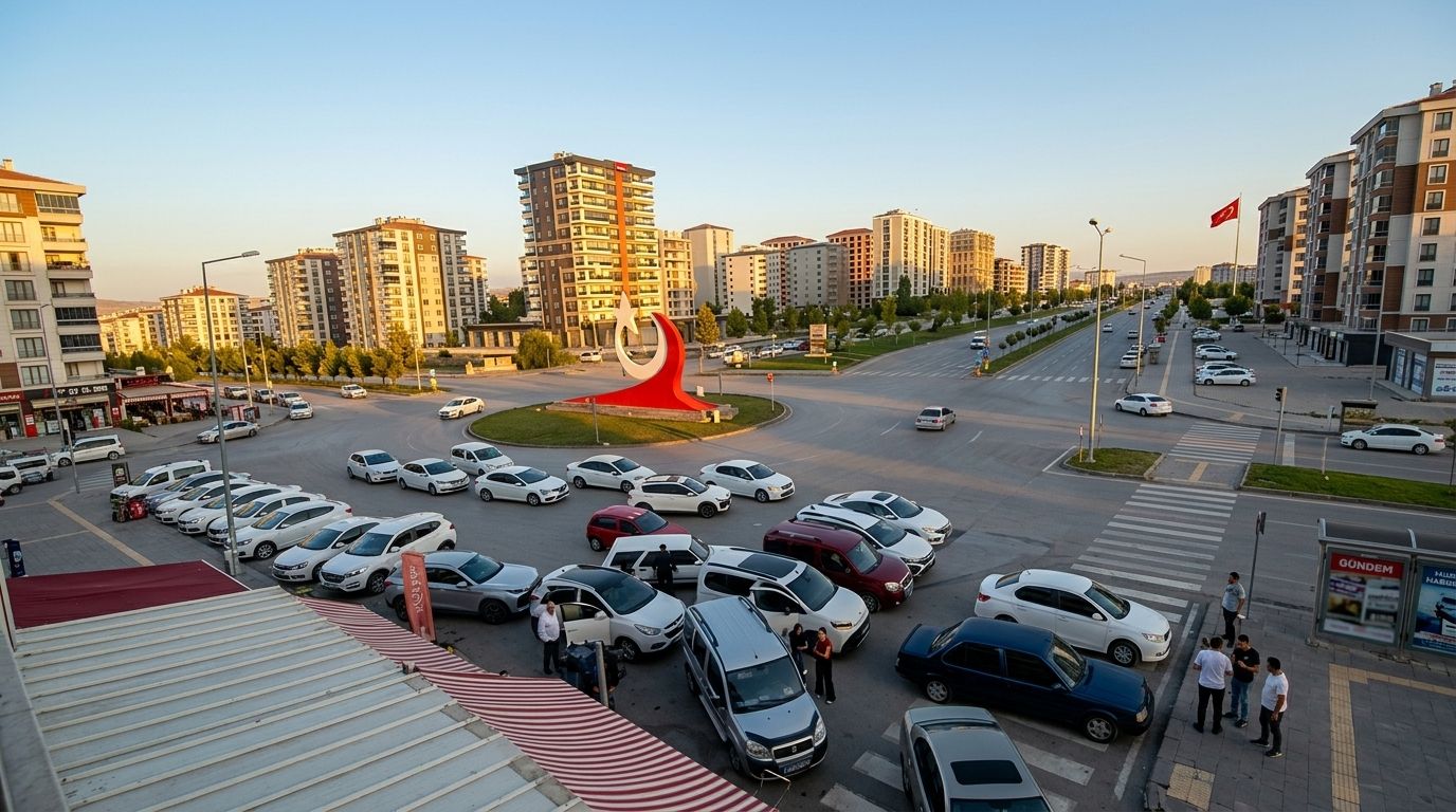 Sivas’ta Gelin Alma Konvoyu Ay Yıldız Kavşağı’nı Kilitledi