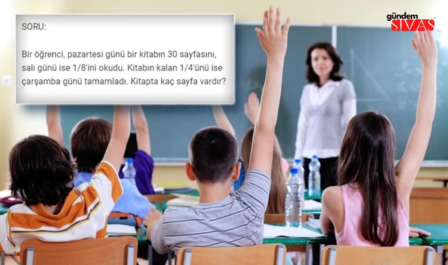 İlkokul matematik sorusu yetişkinleri şaşkına çevirdi!
