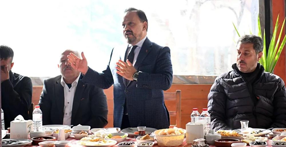 Bilal Uludağ mahalle muhtarlarıyla buluştu - Birlik Haber Ajansı