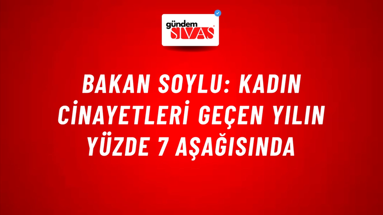 Bakan Soylu: Kadın cinayetleri geçen yılın yüzde 7 aşağısında