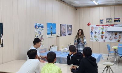 Sivas'ta Koruma Altındaki Çocuklar Ebru Sanatı ile Tarihi Buluşturdu