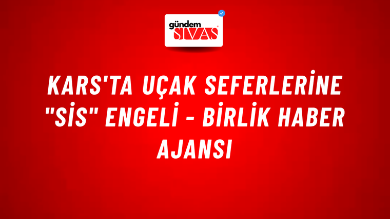 Kars'ta uçak seferlerine "sis" engeli - Birlik Haber Ajansı