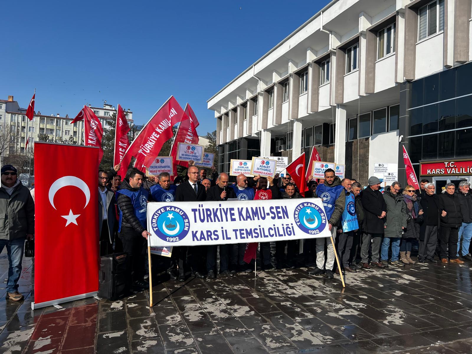 Kars Kamu - Sen : "Enflasyon rakamlarının açıklanmasıyla umudumuzu kaybettik" - Birlik Haber Ajansı