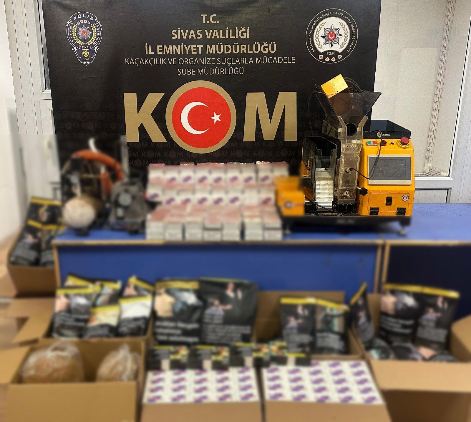 Sivas’ta Tütün Kaçakçılığına Büyük Darbe! 5 Şüpheli Yakalandı