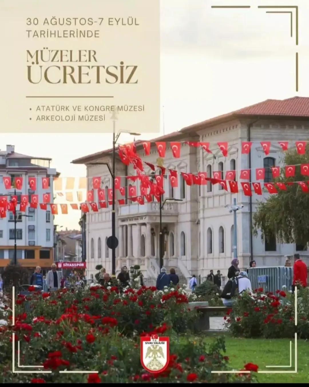 Sivas'ta Tarihi Müze Ziyaretleri 9 Gün Boyunca Ücretsiz