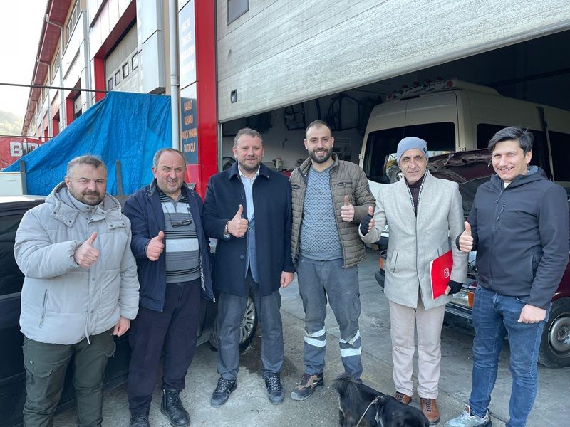 Ali Kemal Bölükbaş, Sanayi Sitesi'nde esnafın sorunlarını dinledi - Birlik Haber Ajansı
