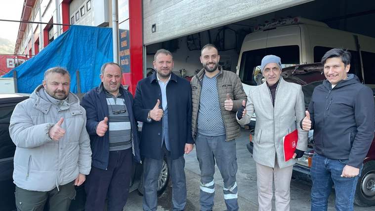 Ali Kemal Bölükbaş, Sanayi Sitesi'nde esnafın sorunlarını dinledi - Birlik Haber Ajansı