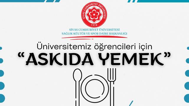 SCÜ’de Askıda Yemek Uygulaması Yeni Dönemde Devam Ediyor