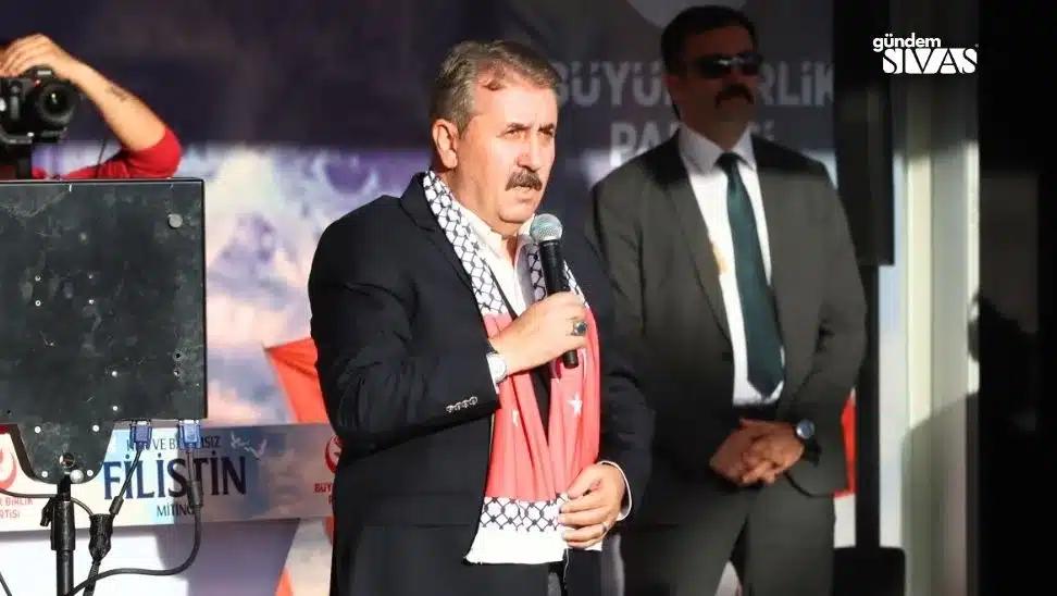 Destici'den Filistin'e Destek Mitingi