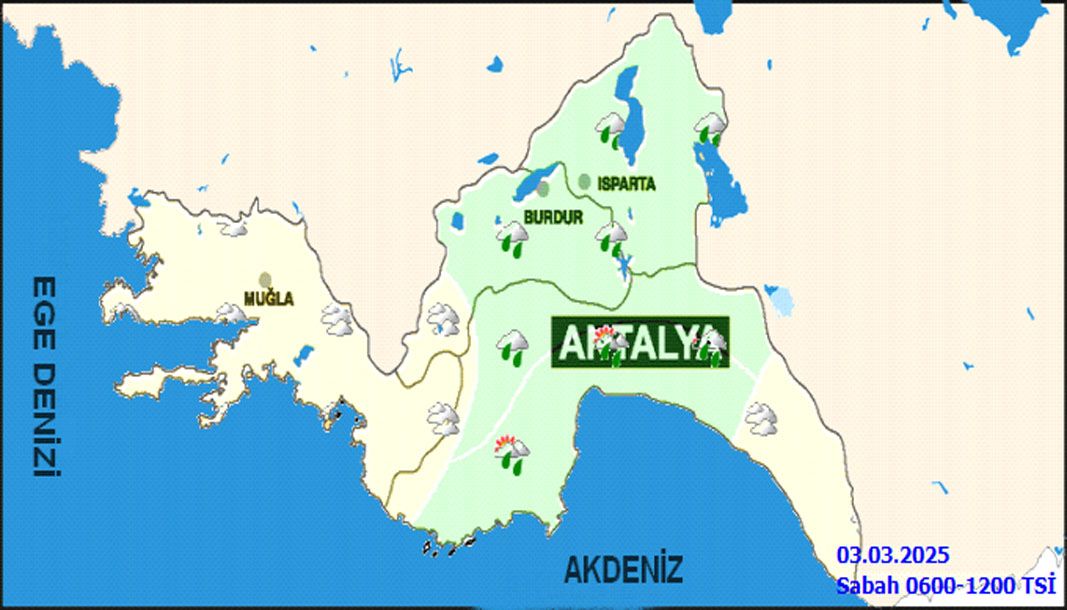 Antalya yeni haftayı yağışla karşılıyor - Birlik Haber Ajansı