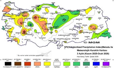 Sivas’ta Yağışlar Kuraklık Riskini Azalttı: Meteoroloji Haritasında “Normal” ve “Orta Nemli” Dönem