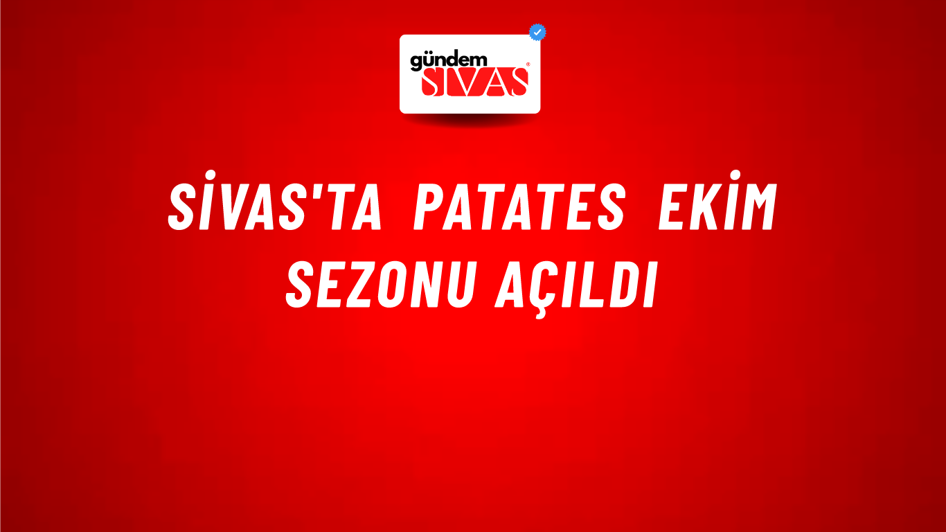 Sivas'ta Patates Ekim Sezonu Açıldı