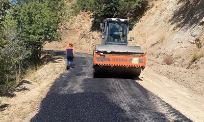 Sivas Kavşut Köyü'nde Köy Yollarında Asfalt Bakım Çalışmaları Tamamlandı