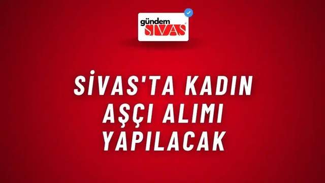 Sivas'ta Kadın Aşçı Alımı Yapılacak