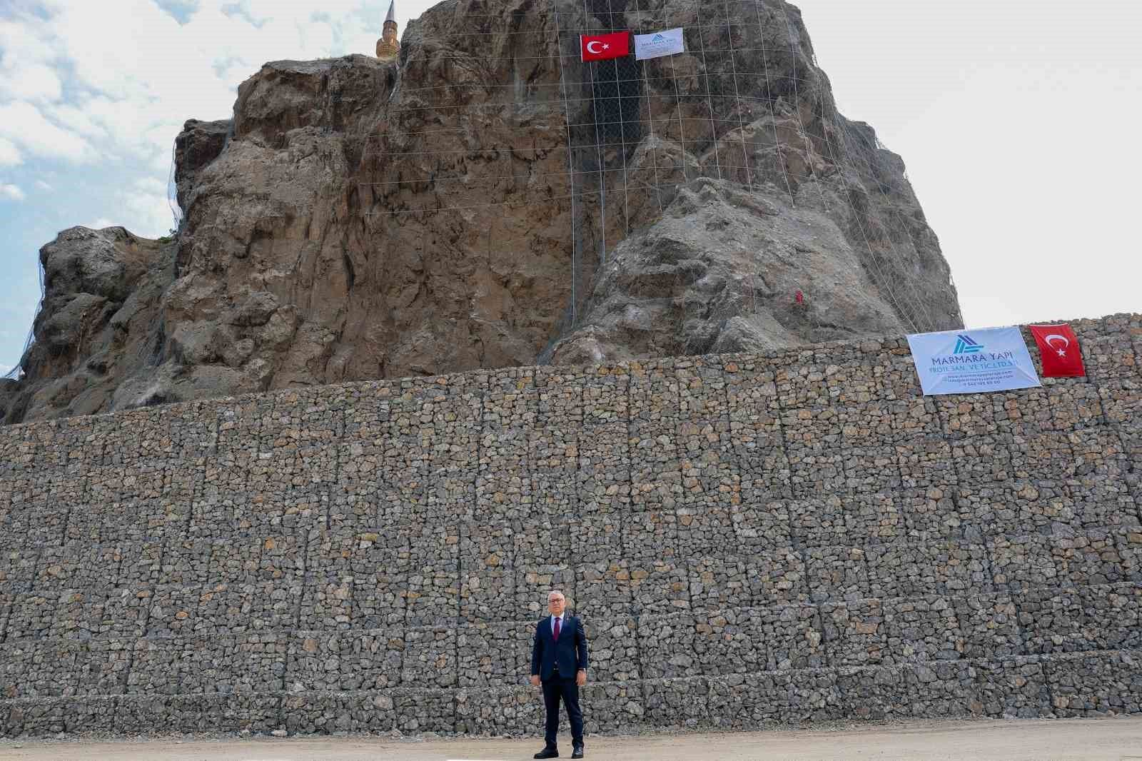 Yukarı tekke kayalıklarında ıslah çalışmaları tamamlandı