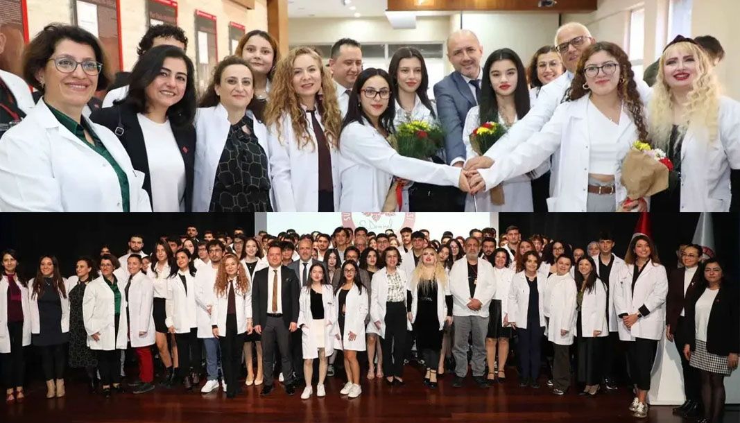 Isparta'da diş hekimi adayları beyaz önlüklerini giydi