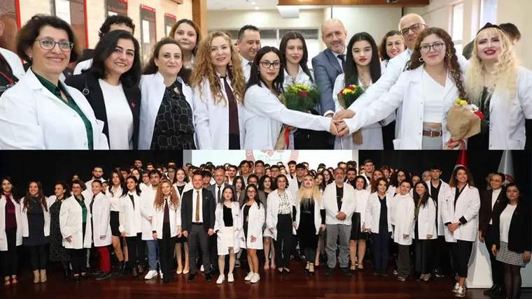 Isparta'da diş hekimi adayları beyaz önlüklerini giydi